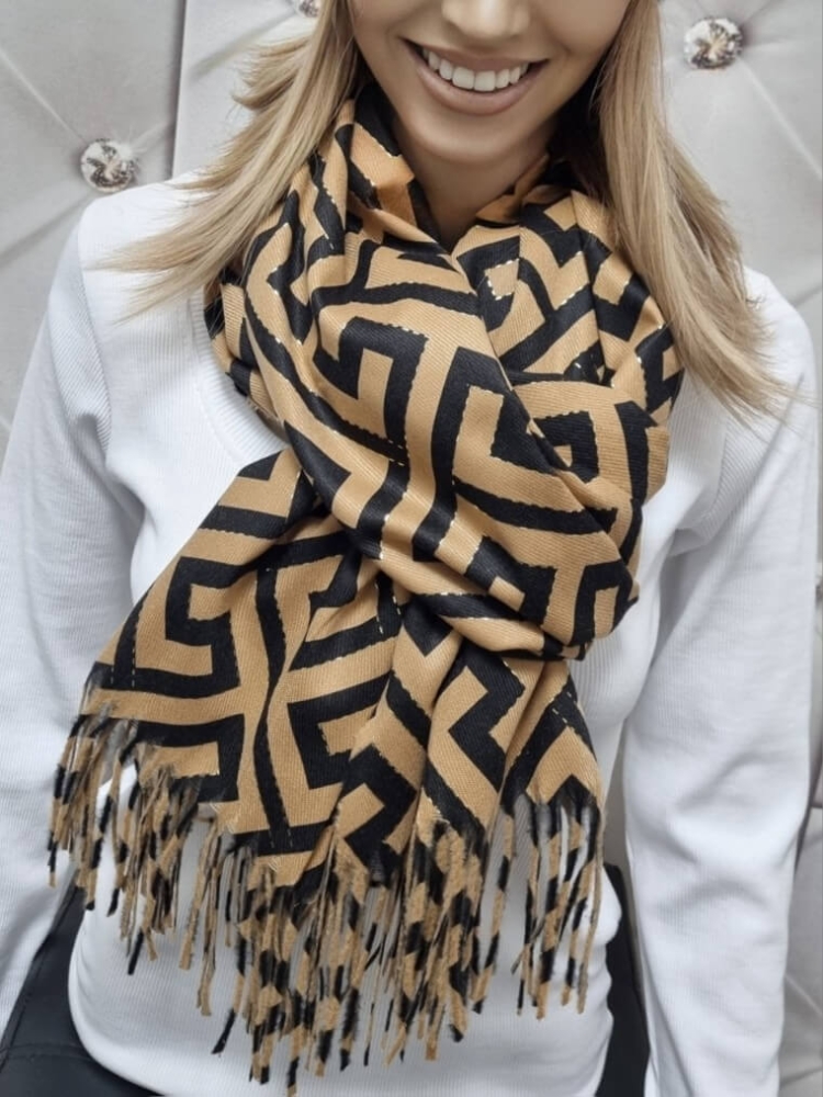 Szal-Cashmire-858-5- Czarno-Camelowy-5.jpg