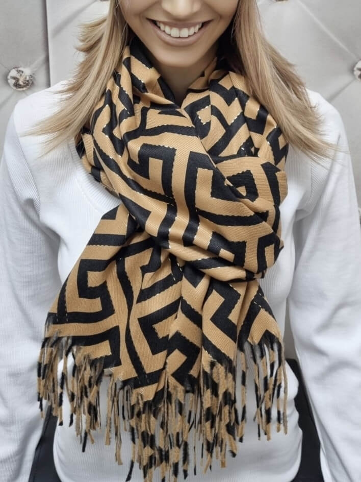 Szal-Cashmire-858-5- Czarno-Camelowy-6.jpg