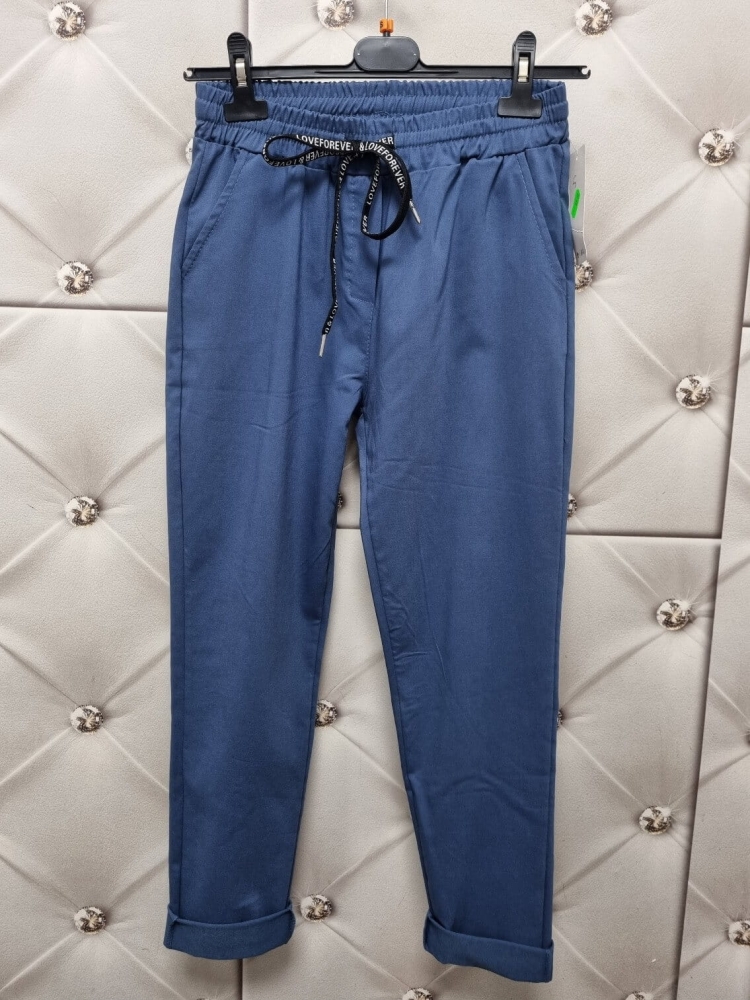 Spodnie-Kayax-Elastyczne-Kieszenie-Guma-W-Pasie-Troczek-Niebieski-Jeans-5
