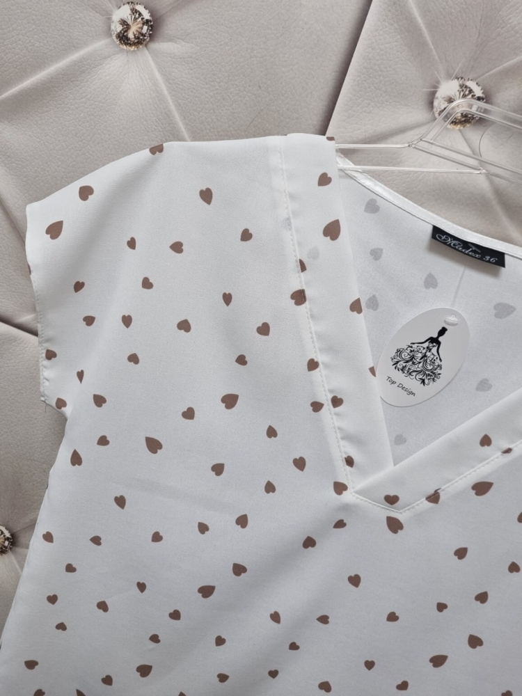 Bluzka-Madex-Modo-Dekolt-Serek-Krótki-Rękaw-Serduszka-Beżowe-Biała-2