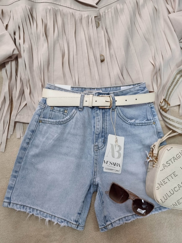 spodenki-jeansowe-msara-g6281-5-z-paskiem-smietankowym-postrzepione-nogawki-jasny-denim-lato-2025-butik-szykownia-4