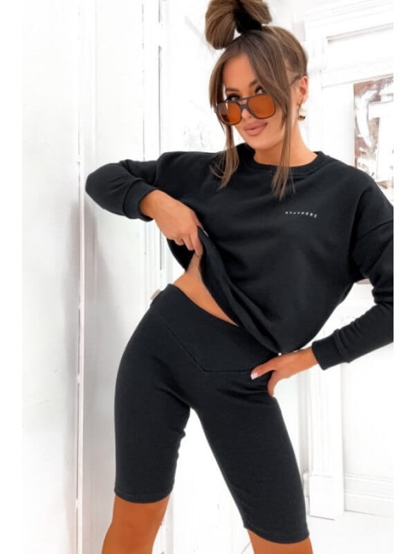 kolarki-legginsy-prążkowane-czarne-wysoki-stan-elastyczne-bawelna-basic-stayhere-lato-butik-szykownia-3