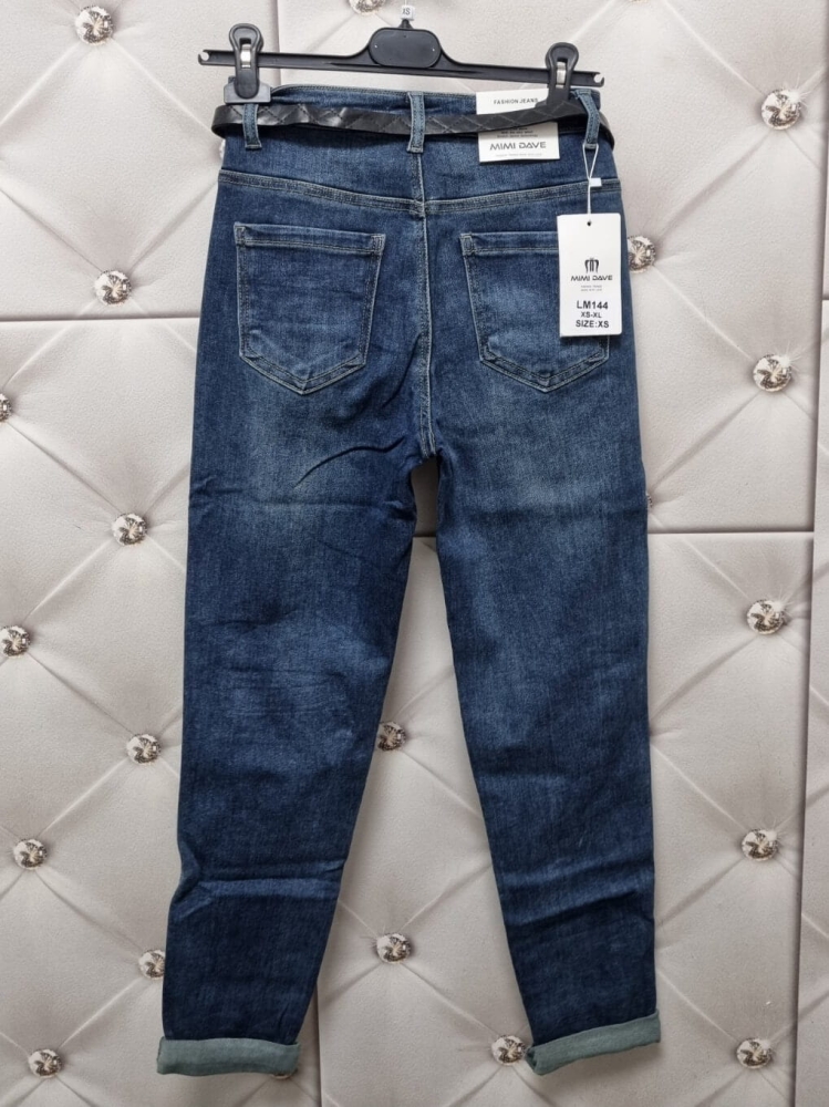 jeansy-mom-fit-mimi-dave-lm144-jeansowy-ciemny-podwojne-przeszycie-podwijane-nogawki-pasek-bawelna-elastyczne-butik-szykownia-7