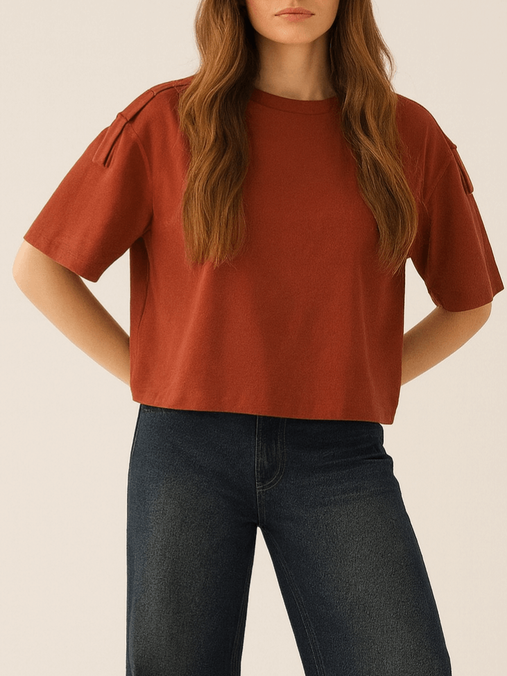 bluzka-tshirt-lemonada-pagony-rudy-pomarancz-oversize-bawelna-elastan-lmd-atelier-modny-basic-butik-szykownia-1