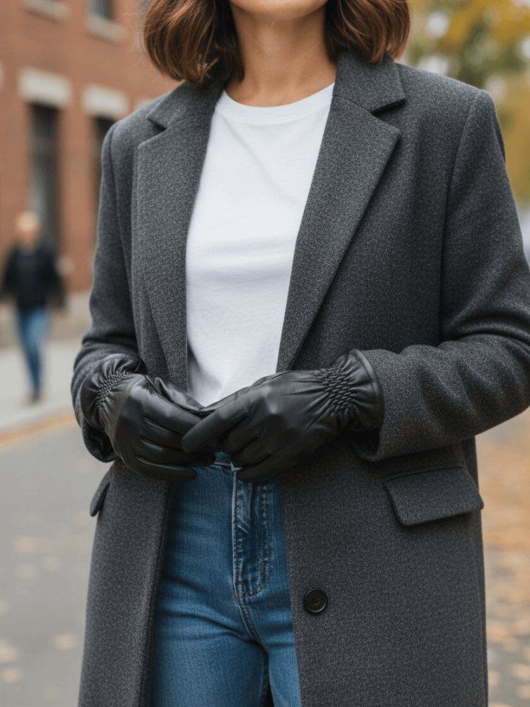 rekawiczki-damskie-eko-skora-czarne-wloska-produkcja-eleganckie-ocieplane-marszczenia-grace-focus-fashion-butik-szykownia-5