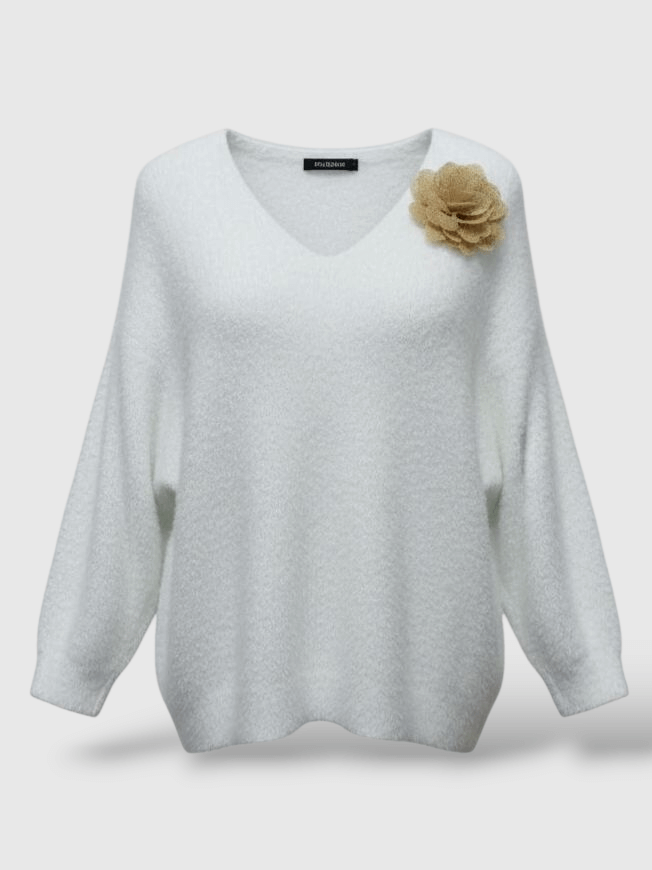 sweter-lorena-baby-alpaka-broszka-biały-nietoperz-dekolt-v-taliowany-elegancki-elastyczny-one-size-butik-szykownia-2