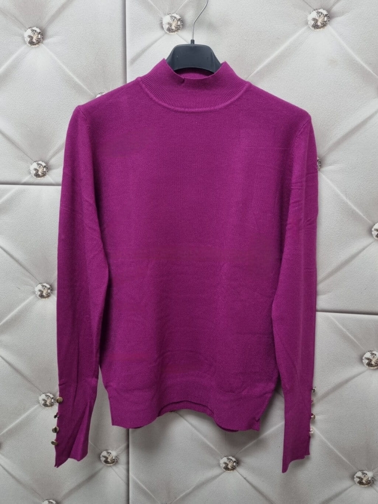 polgolf-nora-bluzka-sweterek-amarant-neveryday-cienka-dzianina-guziki-zlote-elastyczna-modna-bazowa-klasyczna-butik-szykownia-8