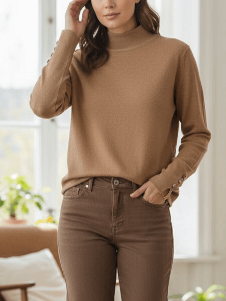 polgolf-nora-bluzka-sweterek-camel-neveryday-cienka-dzianina-guziki-zlote-elastyczna-modna-bazowa-klasyczna-butik-szykownia-1