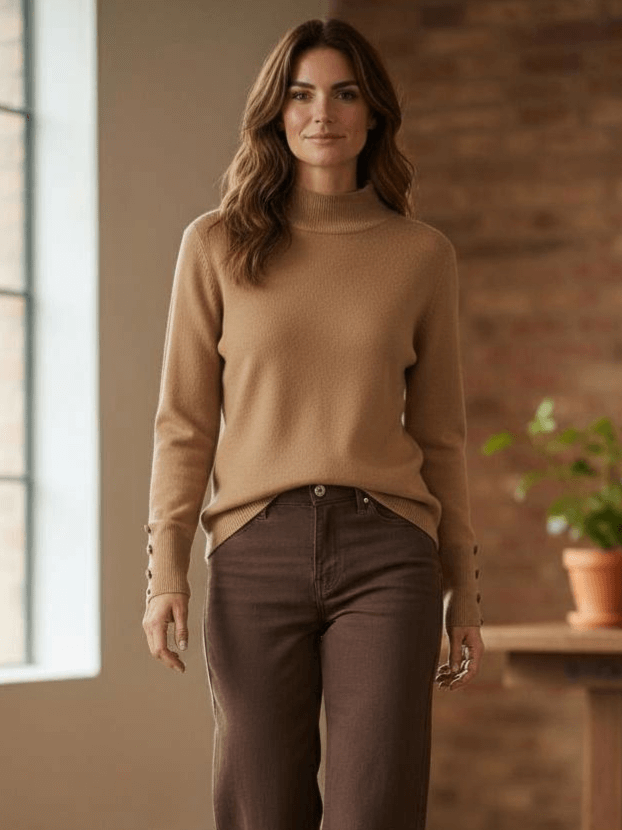 polgolf-nora-bluzka-sweterek-camel-neveryday-cienka-dzianina-guziki-zlote-elastyczna-modna-bazowa-klasyczna-butik-szykownia-6