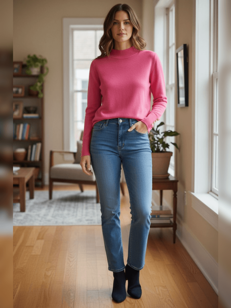 polgolf-nora-bluzka-sweterek-rozowa-neveryday-cienka-dzianina-guziki-zlote-elastyczna-modna-bazowa-klasyczna-butik-szykownia-4