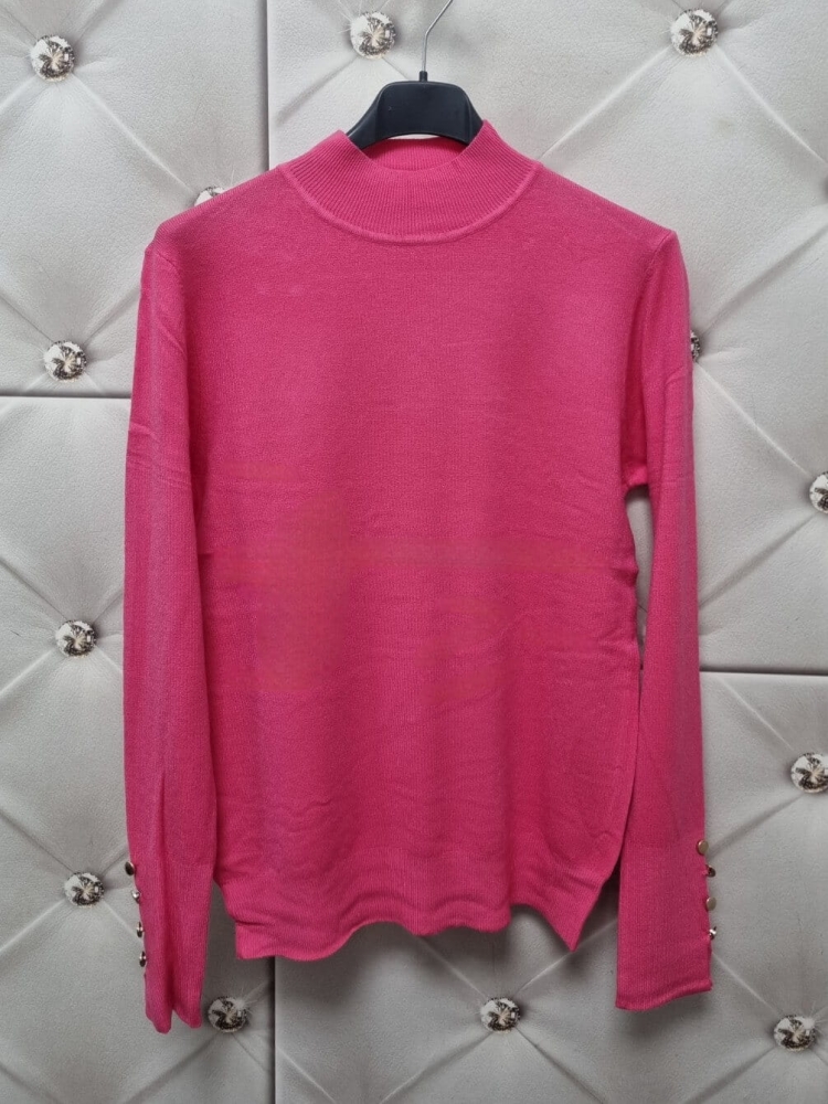 polgolf-nora-bluzka-sweterek-rozowa-neveryday-cienka-dzianina-guziki-zlote-elastyczna-modna-bazowa-klasyczna-butik-szykownia-8