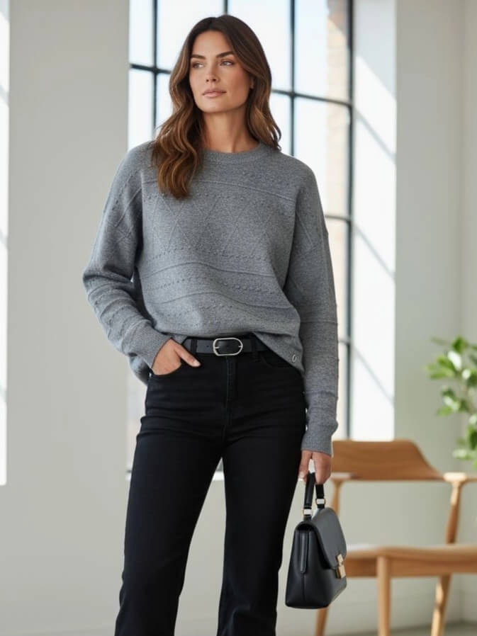 sweter-elvira-szary-everyday-wypukle-wzory-oversize-bigsize-elastyczny-miekki-dekolt-okrągły-n-every-day-butik-szykownia-1