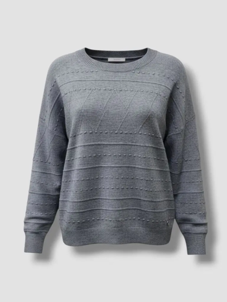 sweter-elvira-szary-everyday-wypukle-wzory-oversize-bigsize-elastyczny-miekki-dekolt-okrągły-n-every-day-butik-szykownia-3