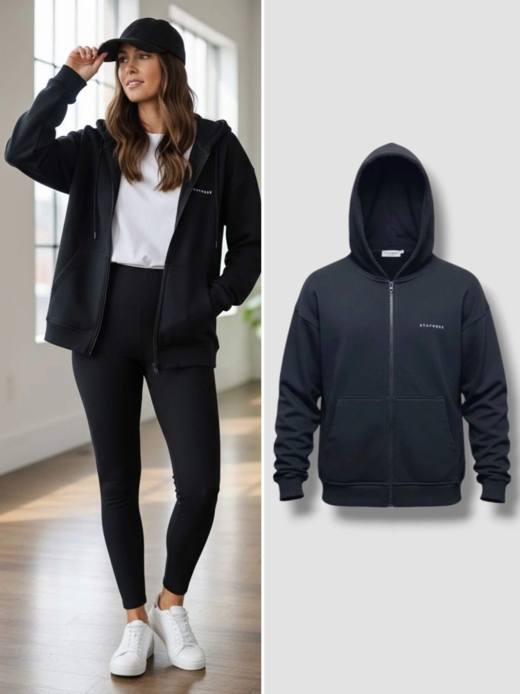 bluza-rozpinana-stayhere-czarns-damska-kaptur-kieszen-kangurka-logo-premium-bawelna-elastan-streetwear-polska-produkcja-butik-szykownia-1