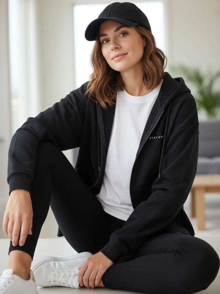 bluza-rozpinana-stayhere-czarns-damska-kaptur-kieszen-kangurka-logo-premium-bawelna-elastan-streetwear-polska-produkcja-butik-szykownia-8