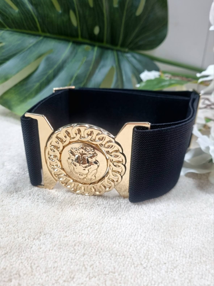 pasek-bb-zabudowany-lion-gold-czarny-zlota-klamra-glowa-lwa-szeroka-guma-regulowany-elegancki-modny-dodatek-stylowy-klasyczny-butik-szykownia-1