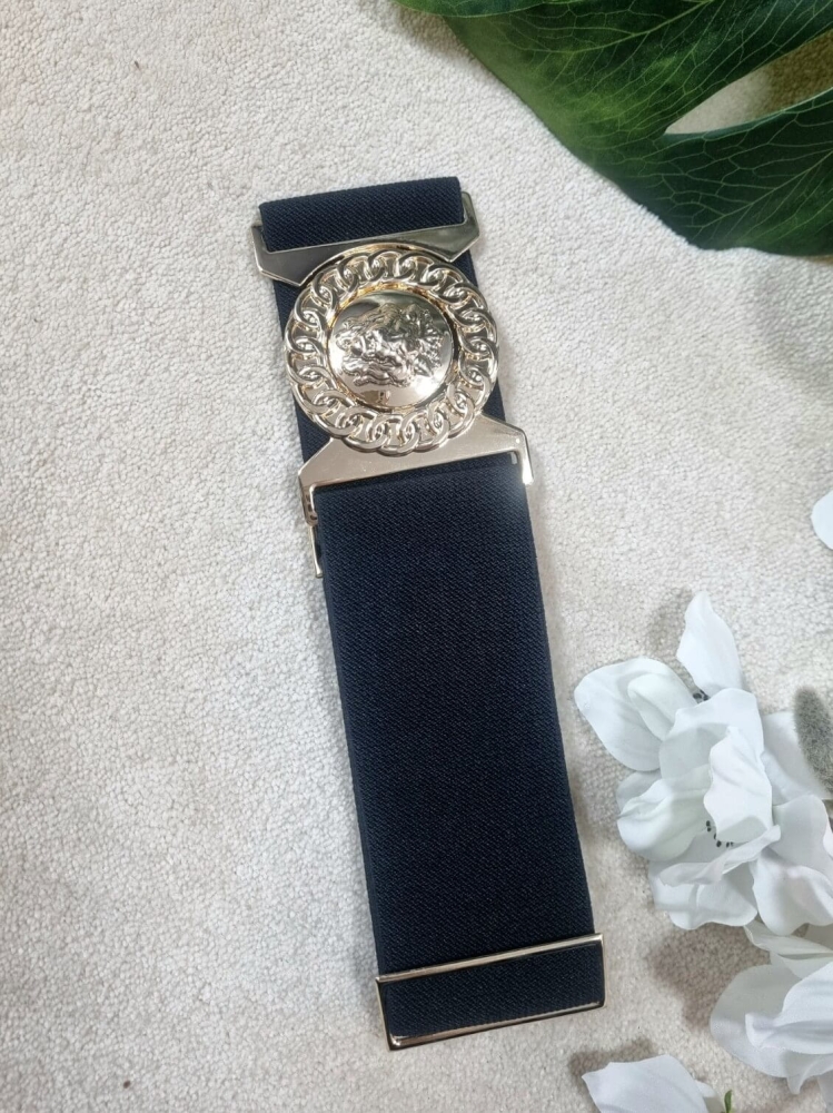 pasek-bb-zabudowany-lion-gold-czarny-zlota-klamra-glowa-lwa-szeroka-guma-regulowany-elegancki-modny-dodatek-stylowy-klasyczny-butik-szykownia-2