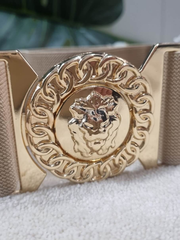 pasek-bb-zabudowany-lion-gold-bezowy-zlota-klamra-glowa-lwa-szeroka-guma-regulowany-elegancki-modny-dodatek-stylowy-klasyczny-butik-szykownia-5