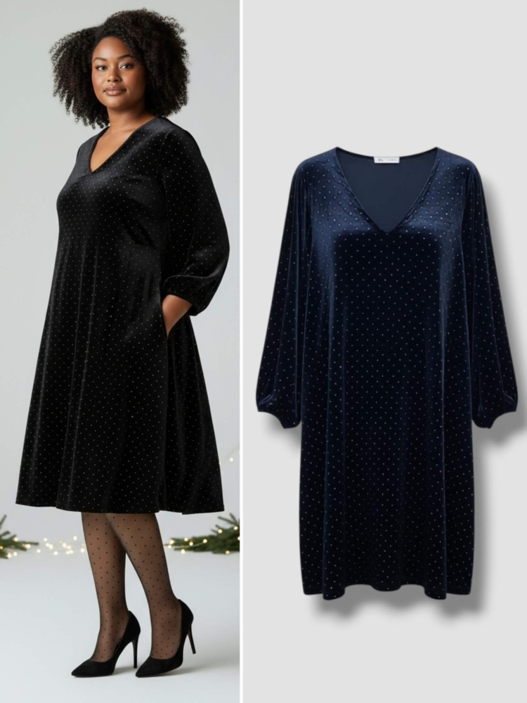 sukienka-velvet-star-aksamitna-plus-size-czarna-dekolt-v-rozkloszowana-z-kieszeniami-cyrkonie-blyszczaca-elegancka-butik-szykownia-1