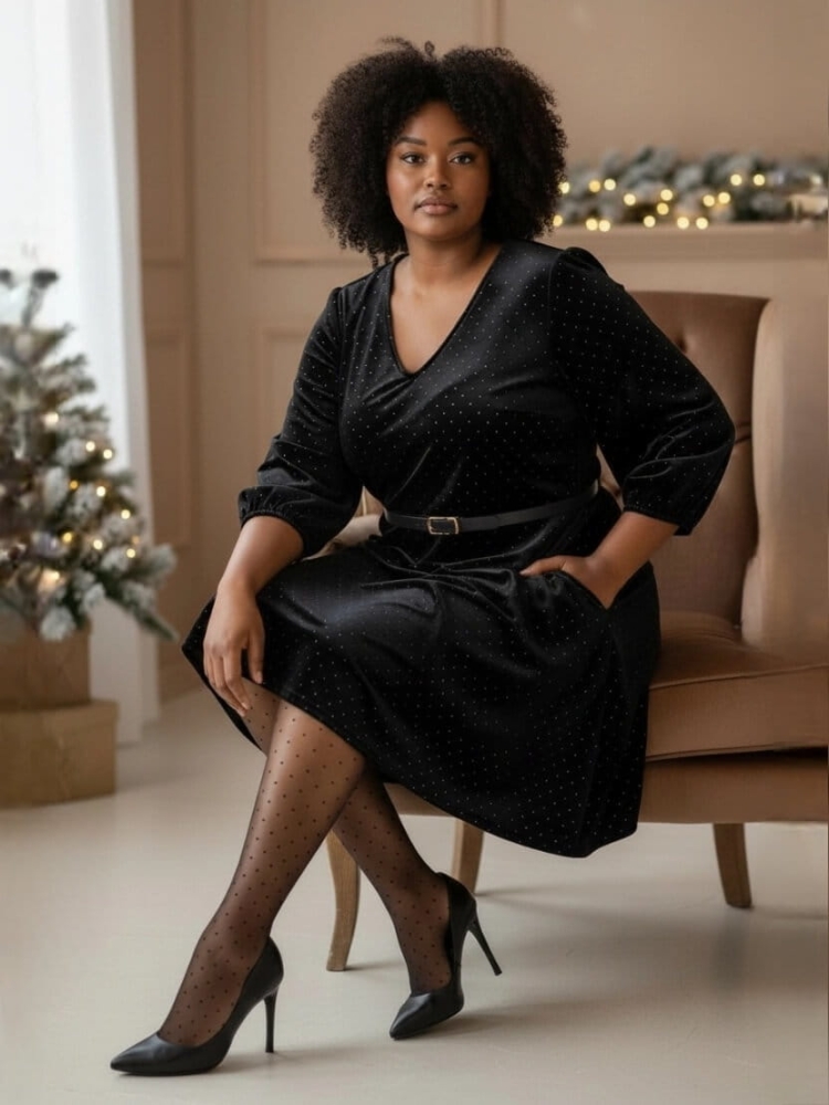 sukienka-velvet-star-aksamitna-plus-size-czarna-dekolt-v-rozkloszowana-z-kieszeniami-cyrkonie-blyszczaca-elegancka-butik-szykownia-2