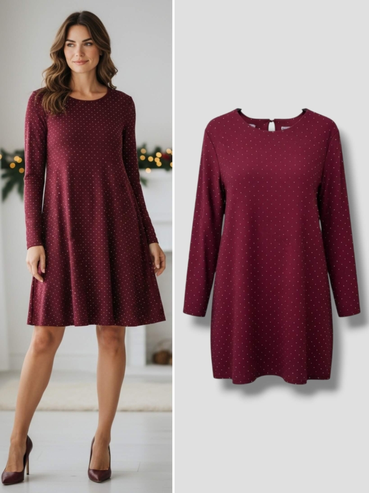 sukienka-elara-bordowa-cyrkonie-kroj-a-elastyczna-dlugi-rekaw-okrągły-dekolt-plus-size-elegancka-butik-szykownia-1