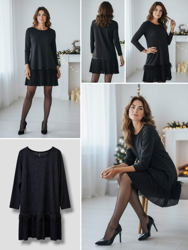 sukienka-celinna-czarna-wloska-plisowana-piora-zloty-brokat-elegancka-wieczorowa-koktajlowa-elastyczna-rozmiar-uniwersalny-butik-szykownia-13