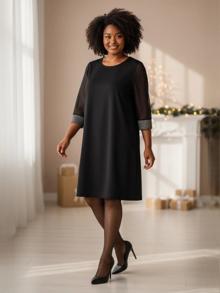 sukienka-zahi-plus-size-czarna-litera-a-okragly-dekolt-tiulowy-rekaw-srebrny-brokat-polska-produkcja-elastyczna-maskujaca-elegancka-butik-szykownia-5