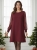 sukienka-bordowa-a-line-tiuloe-rekawy-kratka-srebrny-akcent-mankiet-okragly-dekolt-elegancka-uniwersalna-poliester-elastan-butik-szykownia-6