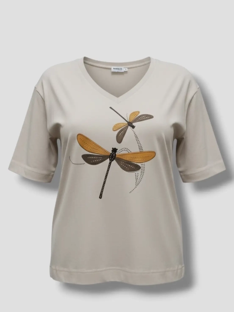 bluzka-tshirt-wazki-madnes-polska-produkcja-dekolt-okragly-rekaw-3-4-jasny-bezowy-bawelna-elastyczna-jakosc-premium-butik-szykownia-3