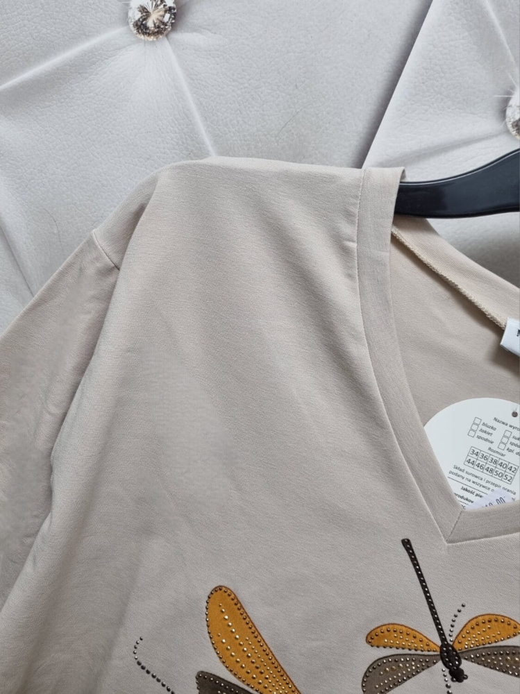 bluzka-tshirt-wazki-madnes-polska-produkcja-dekolt-okragly-rekaw-3-4-jasny-bezowy-bawelna-elastyczna-jakosc-premium-butik-szykownia-7