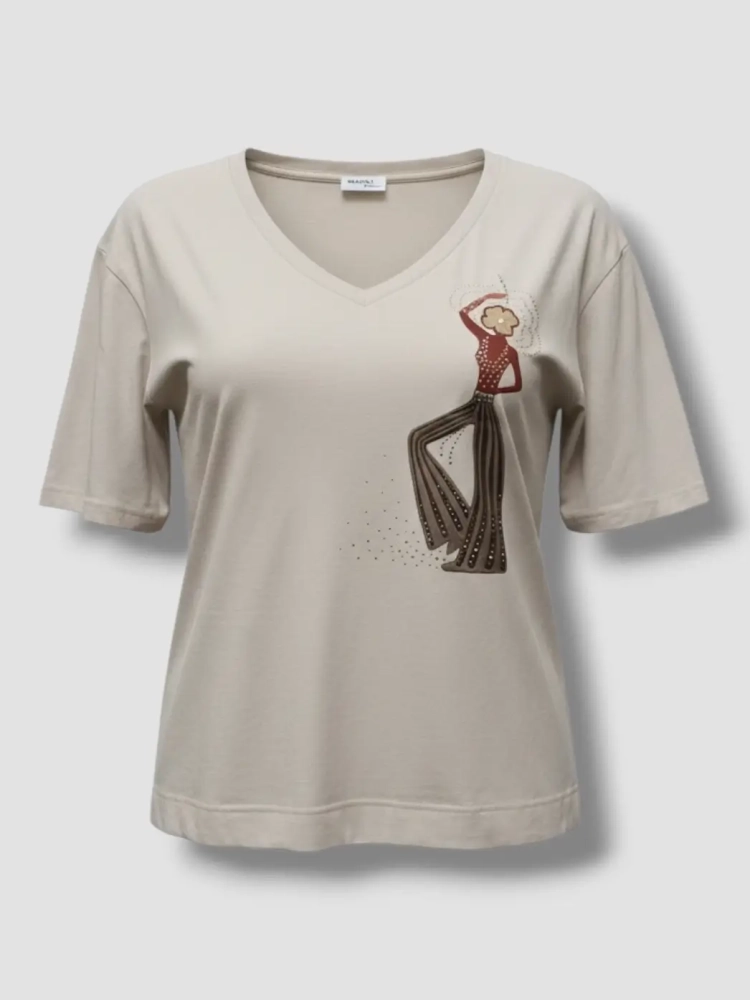 bluzka-tshirt-dziewczyna-dance-madnes-polska-produkcja-dekolt-okragly-rekaw-3-4-bezowa-bawelna-elastyczna-jakosc-premium-butik-szykownia-3