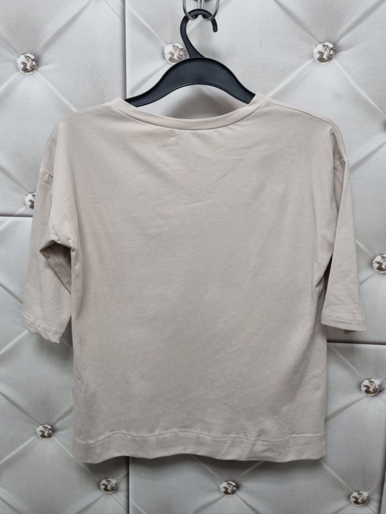 bluzka-tshirt-dziewczyna-dance-madnes-polska-produkcja-dekolt-okragly-rekaw-3-4-bezowa-bawelna-elastyczna-jakosc-premium-butik-szykownia-9