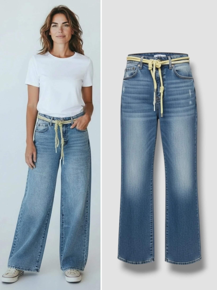 spodnie-jeansy-m-sara-wide-leg-bq2686-h-jeansy-niebieskie-przecierane-pasek-sznurkowy-pastelowy-zielony-wysoki-stan-wiosna-butik-szykownia-1