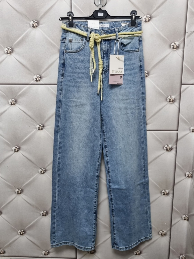 spodnie-jeansy-m-sara-wide-leg-bq2686-h-jeansy-niebieskie-przecierane-pasek-sznurkowy-pastelowy-zielony-wysoki-stan-wiosna-butik-szykownia-8