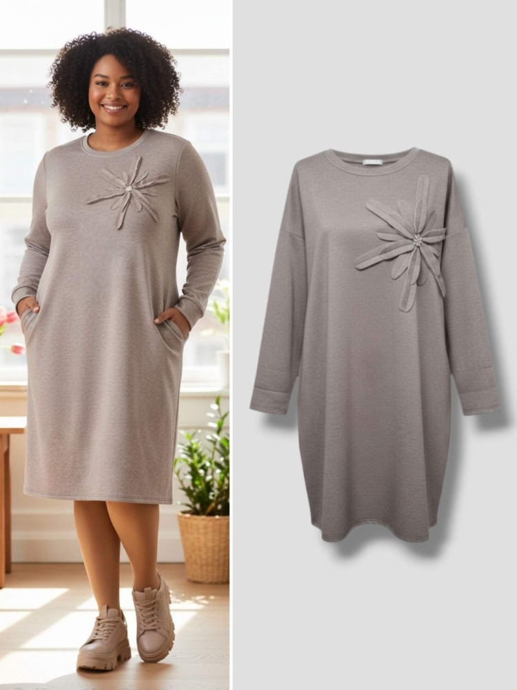sukienka-soft-bloom-pudrowo-bezowa-asymetryczna-kwiat-maselko-kieszenie-elegancka-sportowa-wygodna-elastyczna-butik-szykownia-1