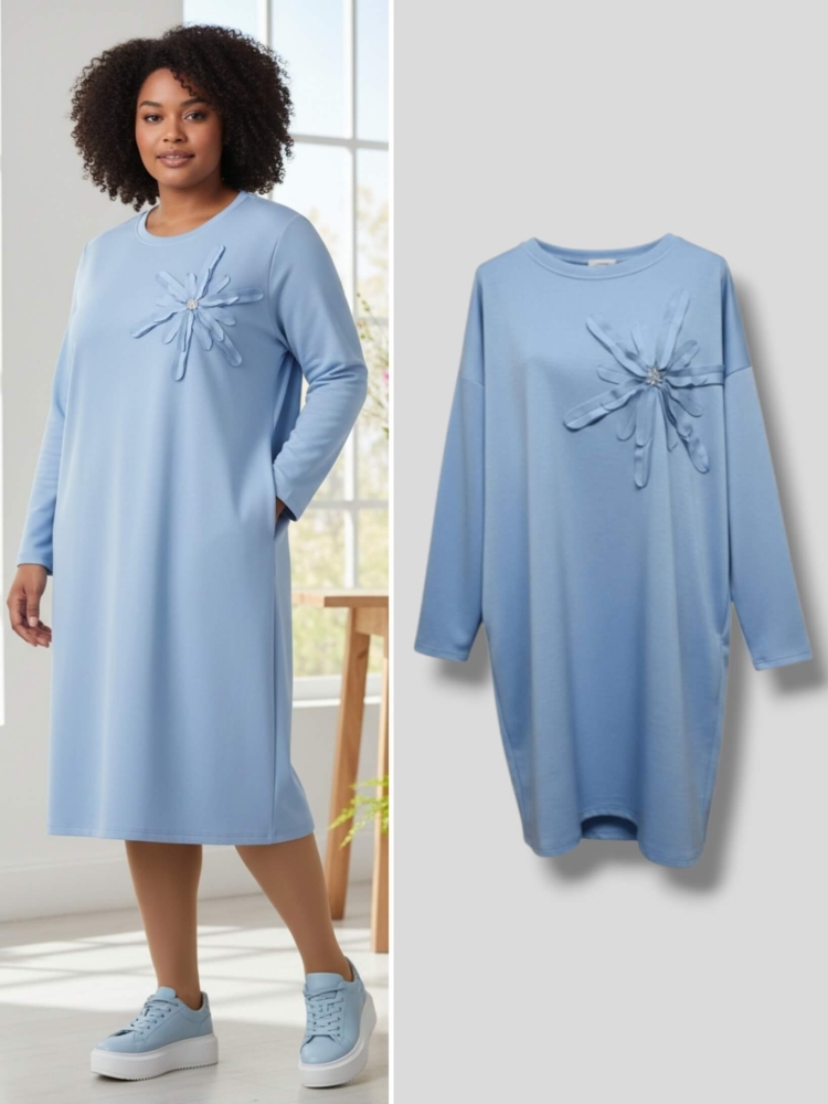 sukienka-soft-bloom-niebieska-asymetryczna-kwiat-maselko-kieszenie-elegancka-sportowa-wygodna-elastyczna-plus-size-butik-szykownia-1