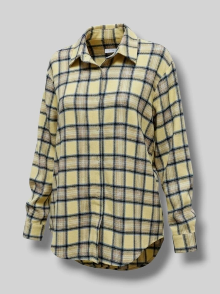 koszula-flanelowa-krata-cienka-zolta-bez-czarna-portofino-check-wloska-produkcja-bawelna-lekka-koszula-damska-oversize-uniwersalna-butik-szykownia-4