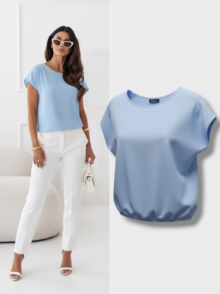 bluzka-niebieska-baby-blue-lila-madex-bluzka-damska-z-gumka-na-dole-bluzka-maskujaca-brzuch-bluzka-wizkozowa-elegancka-codzienna-krotki-rekaw-okragly-dekolt-polska-produkcja-wiosna-lato-butik-szykownia-7