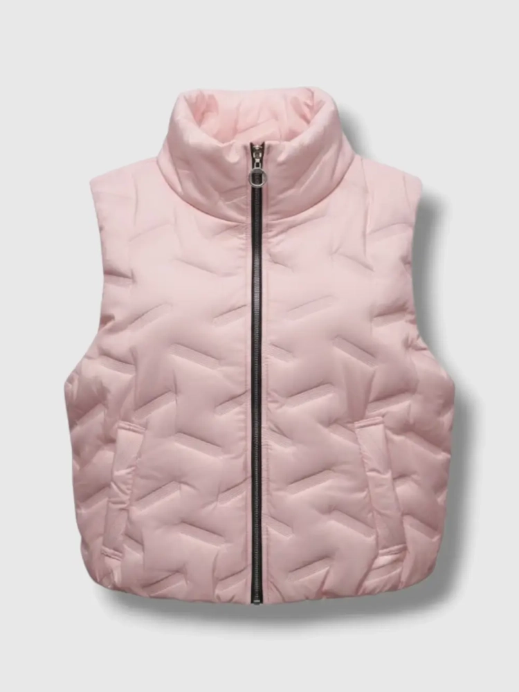 kamizelka-astra-pastelowa-różowa-pikowana-krotka-stojka-zamek-kieszenie-gumka-dol-nylon-poliester-lekka-wiosenna-damska-modna-butik-szykownia-4