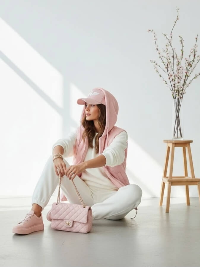 kamizelka-iris-happy-house-pastelowy-roz-pikowana-bezrekawnik-damski-kaptur-sweterkowy-lekka-wiosenna-regulowana-modna-elegancka-butik-szykownia-6