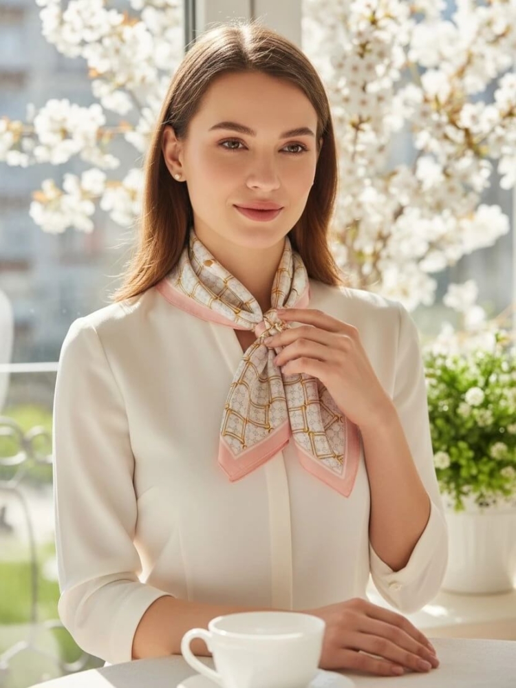 gawroszka-marine-apaszka-damska-silk-bialy-zloty-pudrowy-roz-apaszka-elegancka-chusta-na-szyje-apaszka-do-torebki-apaszka-retro-apaszka-klasyczna-apaszka-wzorzysta-butik-szykownia-1