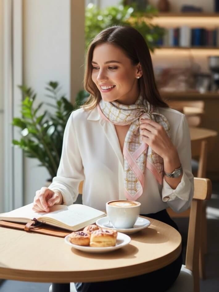 gawroszka-marine-apaszka-damska-silk-bialy-zloty-pudrowy-roz-apaszka-elegancka-chusta-na-szyje-apaszka-do-torebki-apaszka-retro-apaszka-klasyczna-apaszka-wzorzysta-butik-szykownia-4