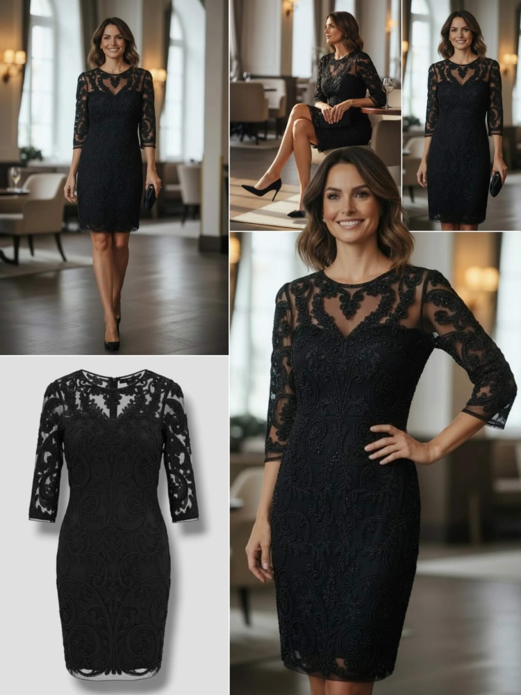 sukienka-koronkowa-ditesy-czarna-xxs-metka-s-koraliki-rekaw-7-8-elegancka-wieczorowa-zamek-tyl-malo-elastyczna-modadamska-butik-szykownia-15