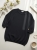 lekki-sweter-niciak-latynka-czarny-dekolt-okragly-rekaw-3-4-zloty-guzik-cienki-elastyczny-100-polyelyt-mikrowloknina-wiosenny-damski-butik-szykownia-3