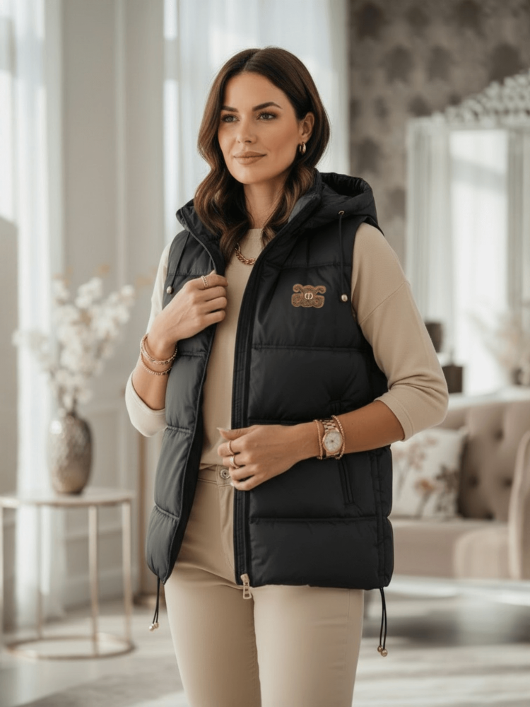 kamizelka-wiosenna-damska-czarna-happy-house-lekka-z-kapturem-odpinanym-stojka-zamek-kieszenie-regulacja-bokow-marszczenia-styl-sportowa-elegancja-butik-szykownia-2