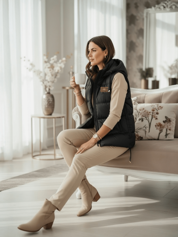 kamizelka-wiosenna-damska-czarna-happy-house-lekka-z-kapturem-odpinanym-stojka-zamek-kieszenie-regulacja-bokow-marszczenia-styl-sportowa-elegancja-butik-szykownia-4