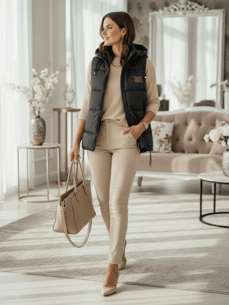 kamizelka-wiosenna-damska-czarna-happy-house-lekka-z-kapturem-odpinanym-stojka-zamek-kieszenie-regulacja-bokow-marszczenia-styl-sportowa-elegancja-butik-szykownia-6
