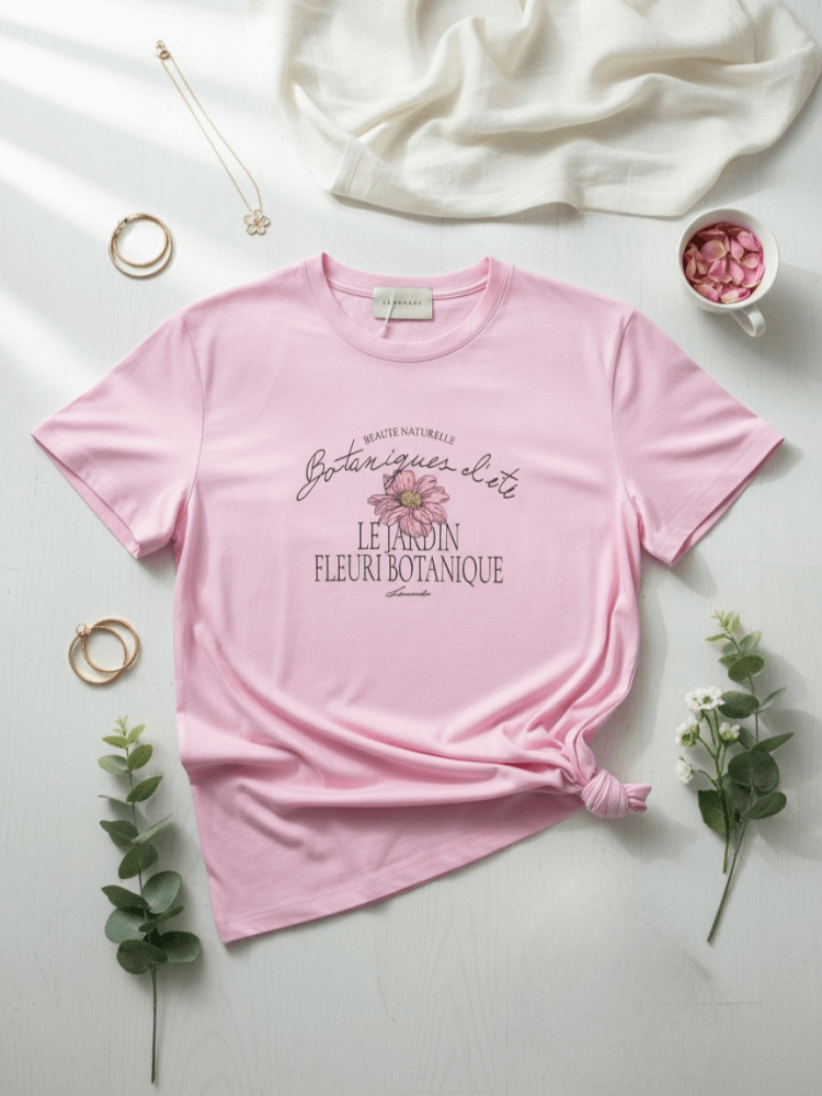 bluzka-tshirt-botanika-lemonada-pudrowy-roz-pastelowy-roz-bawelna-98-elastan-kwiatowy-nadruk-botanique-lete-naturalne-piekno-premium-polskiej-produkcji-modna-bluzka-damska-wiosna-butik-szykownia-2