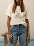 Bluzka T-shirt Botanika Lemonada śmietankowa kremowa bawełna premium
