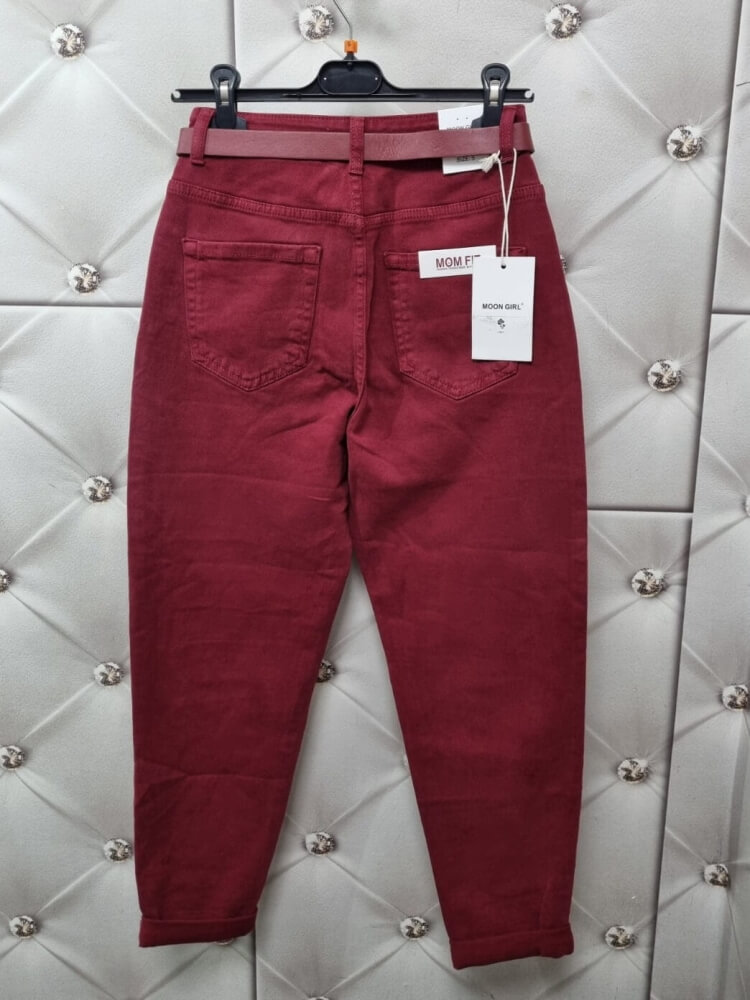 spodnie-jeansy-moon-girl-ks598-915-mom-fit-bordowe-elastyczne-cienkie-lekkie-z-paskiem-bordowym-serduszka-srebrne-butik-szykownia-9